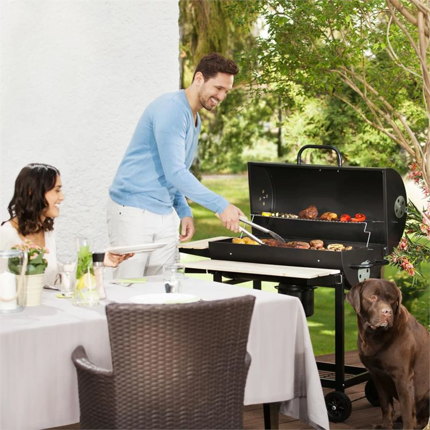 Beef Butler Holzkohlegrill Smoker 4 Beef Butler Holzkohlegrill Smoker – Bild 2