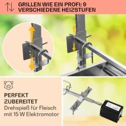 Sauenland Spanferkelgrill Mit Elektromotor Drehspieß 10 Sauenland Spanferkelgrill Mit Elektromotor Drehspieß -Online Gartenbedarf 10026798 de 0003 usp