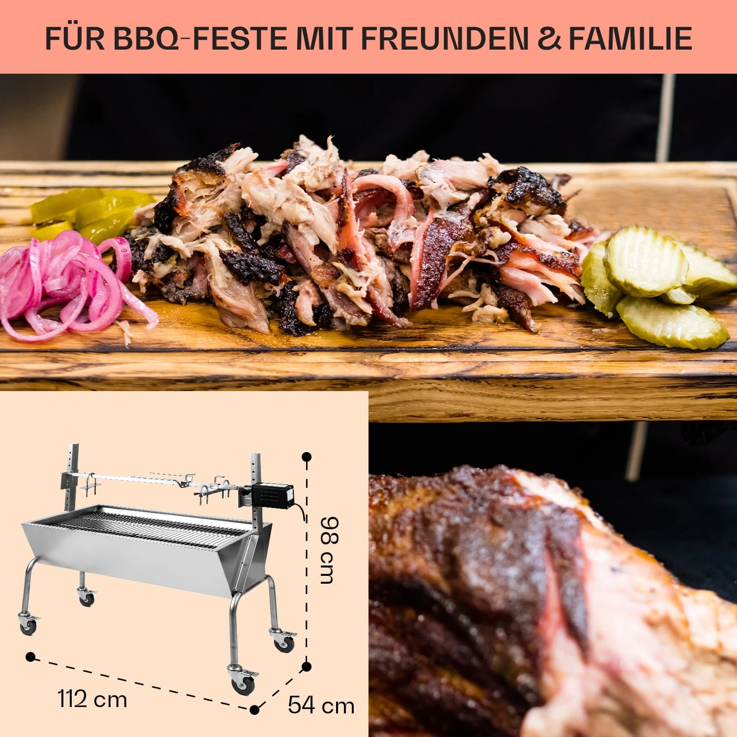 Sauenland Spanferkelgrill Mit Elektromotor Drehspieß 8 Sauenland Spanferkelgrill Mit Elektromotor Drehspieß – Bild 6
