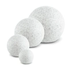 Shinestone XL Kugelleuchte Außenleuchte Gartenlampe 50cm Steinoptik -Online Gartenbedarf 10027662 yy 0005 titel set Lightcraft Shinestone XL Kugelleuchte