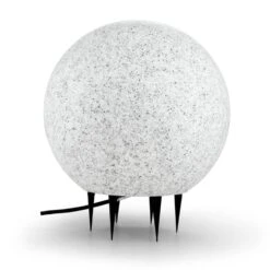 Shinestone L Kugelleuchte Außenleuchte Gartenlampe 40cm Steinoptik -Online Gartenbedarf 10027664 yy 0003 titel Lightcraft Shinestone L Kugelleuchte