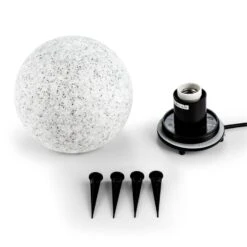 Shinestone S Kugelleuchte Außenleuchte Gartenlampe 20cm Steinoptik -Online Gartenbedarf 10027668 yy 0005 titel Lightcraft Shinestone S Kugelleuchte