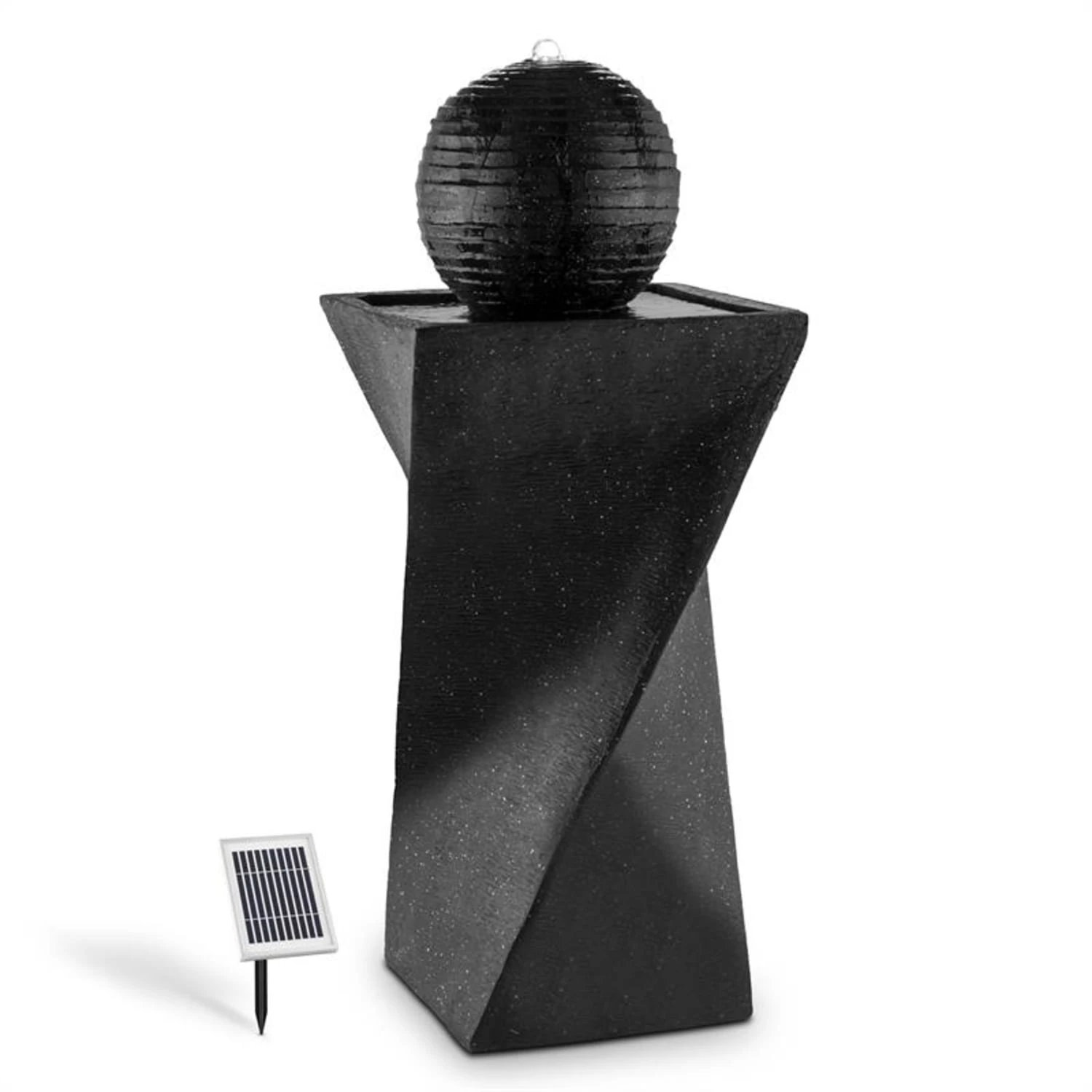 Schönbrunn Springbrunnen Kugelbrunnen Solar 200 L/h LED Basalt 3 Schönbrunn Springbrunnen Kugelbrunnen Solar 200 L/h LED Basalt
