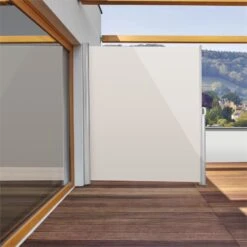 Bari 320 Seitenmarkise Seitenrollo 300x200cm Aluminium Creme -Online Gartenbedarf 10028019 yy 0003 ambient Blumfeldt Bari 320 Seitenmarkise