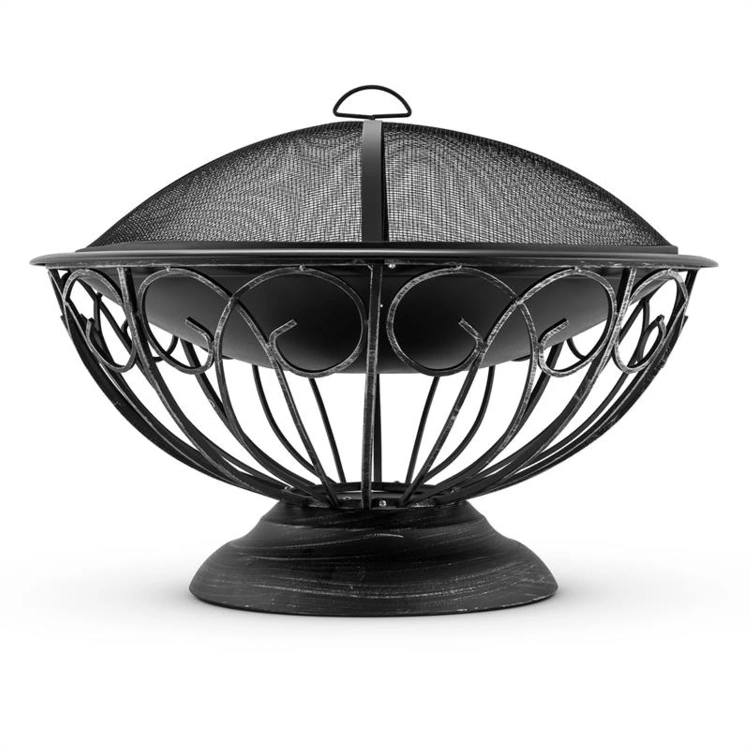 Tulip Feuerschale Ø75cmGrill Feuerstelle Funkenschutz Stahl Brüniert 4 Tulip Feuerschale Ø75cmGrill Feuerstelle Funkenschutz Stahl Brüniert – Bild 2