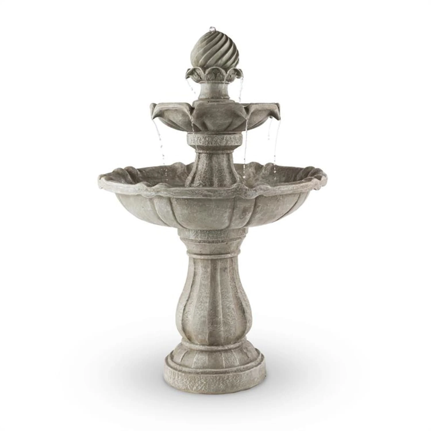 Vogelsbrunn Springbrunnen 60x90cm 3W Solar Akku Beton-Optik 3 Vogelsbrunn Springbrunnen 60x90cm 3W Solar Akku Beton-Optik