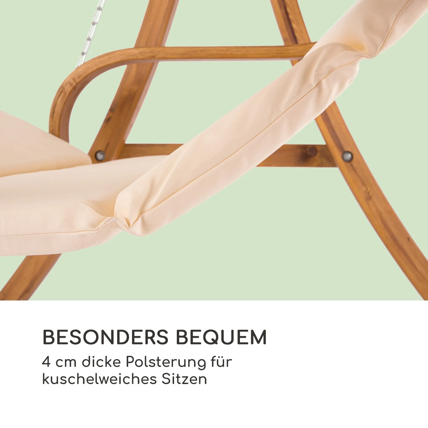 Maui Hollywoodschaukel 110 Cm 2-Sitzer Sonnensegel Polyester Lärche 7 Maui Hollywoodschaukel 110 Cm 2-Sitzer Sonnensegel Polyester Lärche – Bild 5