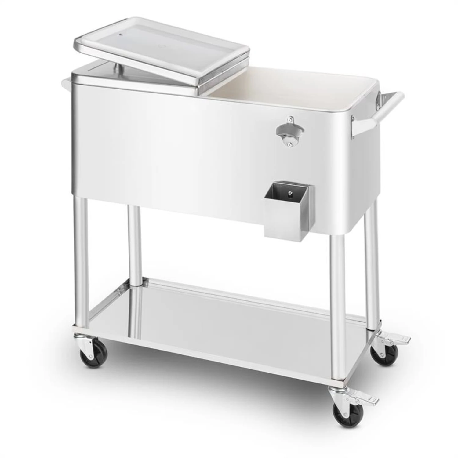 Springbreak 2000 Getränkewagen Terrassenkühlwagen 80l Edelstahl 6 Springbreak 2000 Getränkewagen Terrassenkühlwagen 80l Edelstahl – Bild 4