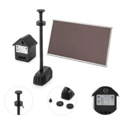 Wasserwerk 250 Wasserpumpe Solar Springbrunnen 250 L/h LED Akku 12 Wasserwerk 250 Wasserpumpe Solar Springbrunnen 250 L/h LED Akku -Online Gartenbedarf 10029901 yy 0005 titel Blumfeldt Wasserwerk 250 Solar Springbrunnen LED