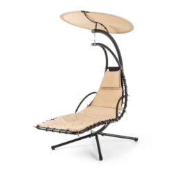 Dahlia Creamy Beige Schwingliege 200 Cm Sonnensegel Polyester Stahl -Online Gartenbedarf 10029977 yy 0006 front hanging chair