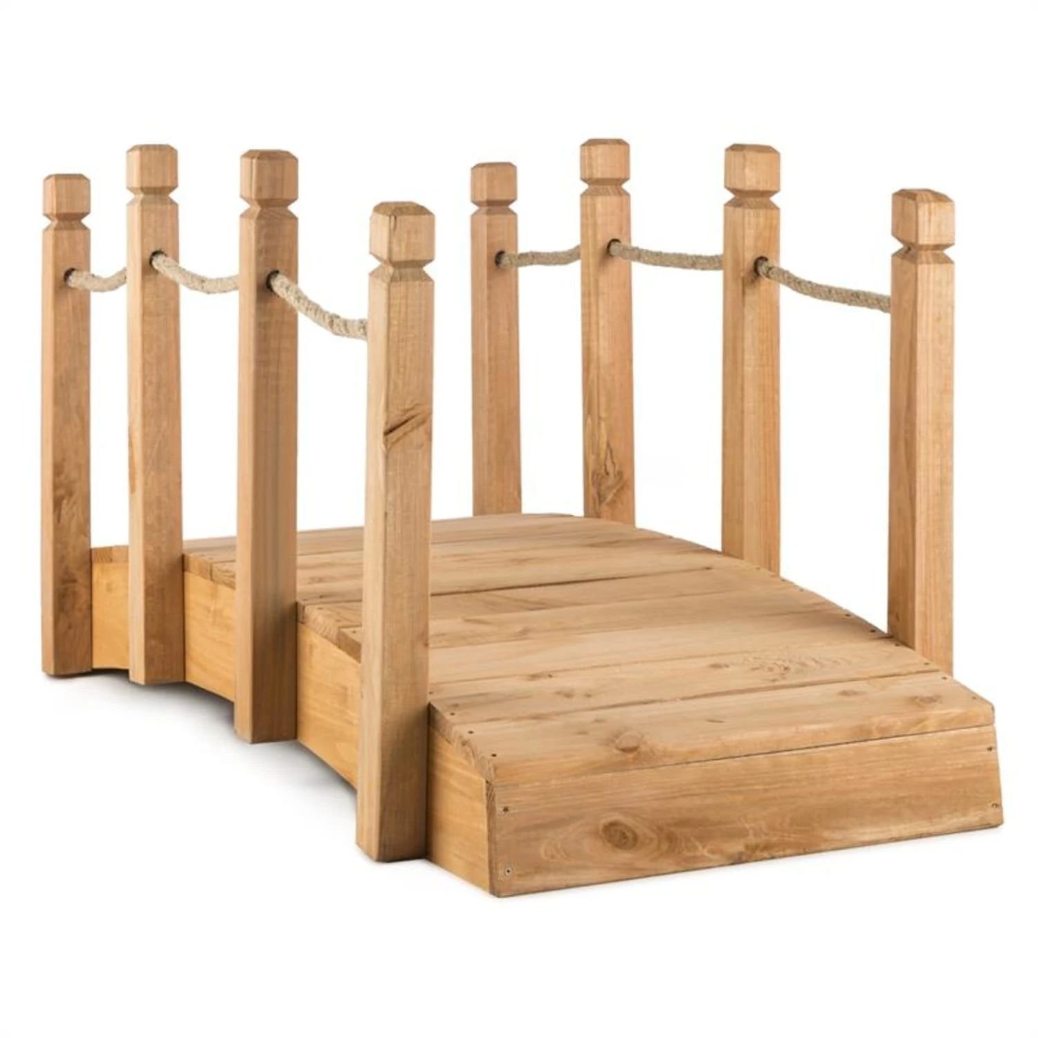 Rialto Gartenbrücke Zierbrücke 58x58x122cm (BxHxT) Tau Massivholz 3 Rialto Gartenbrücke Zierbrücke 58x58x122cm (BxHxT) Tau Massivholz