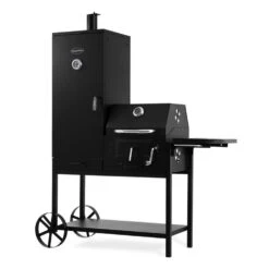 Fleischbrocken Holzkohlegrill Smoker Räucherofen BBQ-Grill Schwarz -Online Gartenbedarf 10030554 yy 0006 titel Professional charcoal grill and smoker