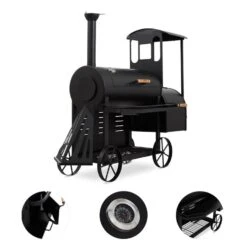 Dampflok Smoker Grill 3 Mm Stahl Schwarz 10 Dampflok Smoker Grill 3 Mm Stahl Schwarz -Online Gartenbedarf 10030555 yy 0003 detail Train Grill