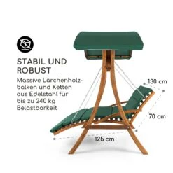 Aruba Hollywoodschaukel Gartenschaukel 130 Cm 2-Sitzer Massivholz -Online Gartenbedarf 10030685 de 0003 logo