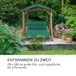 Aruba Hollywoodschaukel Gartenschaukel 130 Cm 2-Sitzer Massivholz -Online Gartenbedarf 10030685 de 0004 logo