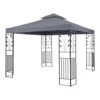 Odeon Grey Pavillon Partyzelt Festzelt 3x3m Stahl Polyester Dunkelgrau -Online Gartenbedarf 10030686 yy 0001 titel Blumfeldt Odeon Grey Pavillon Partyzelt dunkelgrau