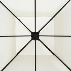 Odeon Beige Pavillon Partyzelt Festzelt 3x3m Stahl Polyester Hellbeige -Online Gartenbedarf 10030687 yy 0004 detail Blumfeldt Odeon Beige Pavillon Partyzelt hellbeige