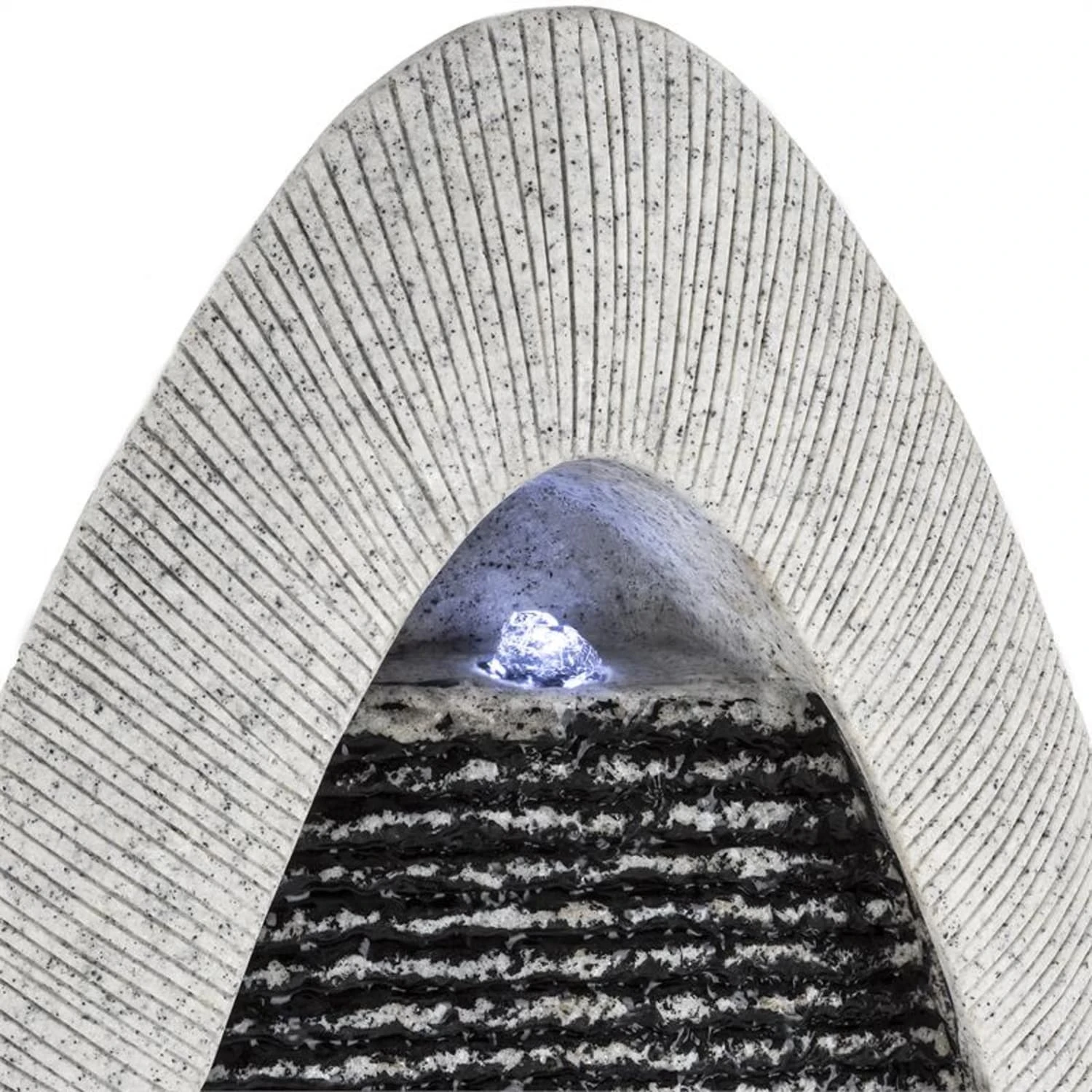 Gavarnie Wandbrunnen LED 37,5x89,5x9 Cm Oval 6W Pumpe IP 67 6 Gavarnie Wandbrunnen LED 37,5x89,5x9 Cm Oval 6W Pumpe IP 67 – Bild 4