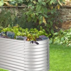 High Grow Hochbeet Gartenbeet 2,0m Zink-Alu-Beschichtung Silber -Online Gartenbedarf 10031119 uk 0003 logo