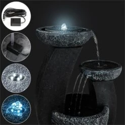 Fantaghiro Zierbrunnen Gartenbrunnen 3W Solar LED Polyresin Steinoptik 8 Fantaghiro Zierbrunnen Gartenbrunnen 3W Solar LED Polyresin Steinoptik -Online Gartenbedarf 10031398 yy 0003 detail Blumfeldt Fantaghiro Zierbrunnen 3W Steinoptik