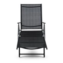 Modena Sonnenliege 64x85x170cm Aluminium/Stahlrohr Schwarz -Online Gartenbedarf 10031441 yy 0003 detail Blumfeldt Modena Sonnenliege 64x85x170cm schwarz