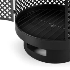Essos Gartenofen Holzofen Ø45cm Gitterwand Stahlblech Schwarz -Online Gartenbedarf 10031482 yy 0004 detail Blumfeldt Essos Gartenofen schwarz