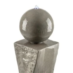 Trafalgar Gartenbrunnen 1,5m LED Fiberglas-Zement 4,5 Kg Ziersteine 12 Trafalgar Gartenbrunnen 1,5m LED Fiberglas-Zement 4,5 Kg Ziersteine -Online Gartenbedarf 10031620 yy 0005 detail Blumfeldt Trafalgar Zierbrunnen Gartenbrunnen Tuff