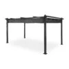 Pantheon 3x4 Pergola Vordach 3x4m Aluminium Sonnendach Polyester Grau -Online Gartenbedarf 10031883 yy 0001 titel