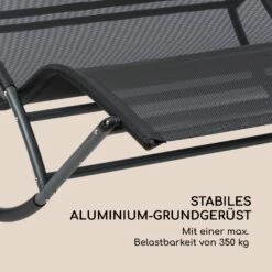 The Big Easy Schwingliege Schwarz, Wetterfest 350kg Max. UV- Schutz -Online Gartenbedarf 10032240 de 0008 logo