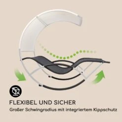 The Big Easy Schwingliege Silber, Wetterfest 350 Kg Max. UV- Schutz -Online Gartenbedarf 10032241 de 0003 logo