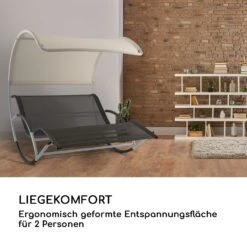 The Big Easy Schwingliege Silber, Wetterfest 350 Kg Max. UV- Schutz -Online Gartenbedarf 10032241 de 0005 logo