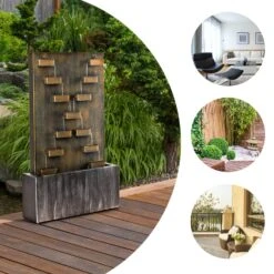 River Crossing Gartenbrunnen In/Outdoor 6W Pumpe 10m Kabel Verzinkt -Online Gartenbedarf 10032260 yy 0003 ambient