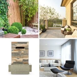 Watergate Gartenbrunnen In/Outdoor 15W Pumpe 10m Kabel Verzinkt -Online Gartenbedarf 10032262 yy 0007 ambient