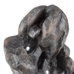 Felsquell Solar-Kaskadenbrunnen Akkubetrieb 2 KW Solarpanel 3 LEDs -Online Gartenbedarf 10032286 yy 0005 detail Blumfeldt Felsquell Solar Kaskadenbrunnen