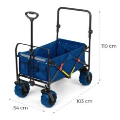 Easy Rider Bollerwagen Bis 70kg Teleskopstange Zusammenklappbar Blau 23 Easy Rider Bollerwagen Bis 70kg Teleskopstange Zusammenklappbar Blau -Online Gartenbedarf 10032542 yy 0011 logo Waldbeck Easy Rider Bollerwagen blau
