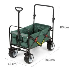 Easy Rider Bollerwagen Bis 70kg Teleskopstange Zusammenklappbar Grün 23 Easy Rider Bollerwagen Bis 70kg Teleskopstange Zusammenklappbar Grün -Online Gartenbedarf 10032543 yy 0011 logo Waldbeck Easy Rider Bollerwagen gruen