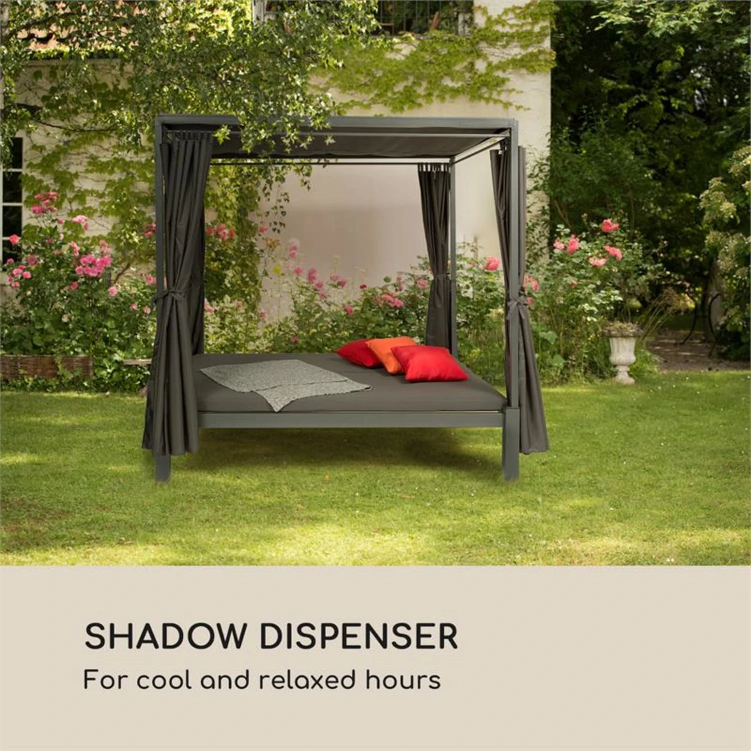 Senator Ersatzdach Sonnenschutz Polyester Wasserdicht Grau 4 Senator Ersatzdach Sonnenschutz Polyester Wasserdicht Grau – Bild 2