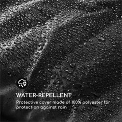 Sonnendeck Regenschutzhülle Wasserabweisend Polyester Schwarz -Online Gartenbedarf 10032634 yy 0002 logo Blumfeldt Sonnendeck Regenschutzhuelle