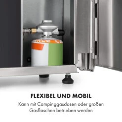 Crossfire Vertikaler Gasgrill 800°C Infrarot-Brenner 12.000 BTU Silber -Online Gartenbedarf 10033288 de 0004 logo