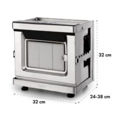 Crossfire Vertikaler Gasgrill 800°C Infrarot-Brenner 12.000 BTU Silber -Online Gartenbedarf 10033288 yy 0011 logo Klarstein Crossfire Vertikaler Gasgrill silber reedit