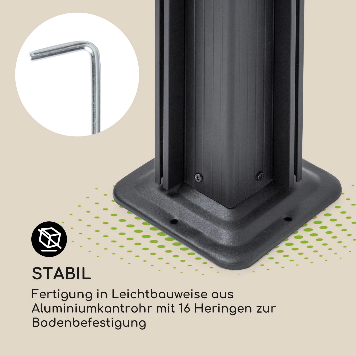 Pantheon Cortina Pavillon Mit Dach 3x6m 4 Seitenteile Grau 8 Pantheon Cortina Pavillon Mit Dach 3x6m 4 Seitenteile Grau – Bild 6