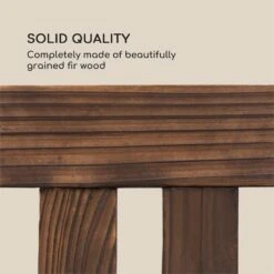 Murnau Gartenbank Flammenbehandeltes Tannenholz Braun -Online Gartenbedarf 10033354 yy 0004 logo Blumfeldt Murnau Gartenbank Tannenholz braun