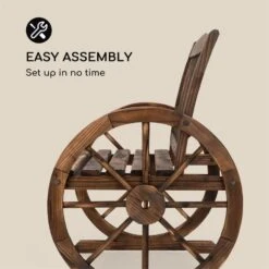 Murnau Gartenbank Flammenbehandeltes Tannenholz Braun -Online Gartenbedarf 10033354 yy 0006 logo Blumfeldt Murnau Gartenbank Tannenholz braun