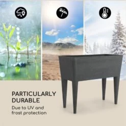 Mammutgrow Hochbeet 76 X 65 X 37 Cm UV- Und Frostschutz Anthrazit -Online Gartenbedarf 10033360 yy 0004 logo Blumfeldt Mammutgrow Hochbeet anthrazit