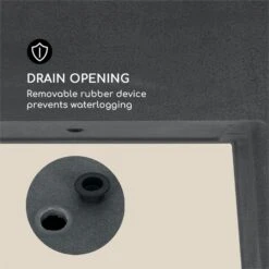 Mammutgrow Hochbeet 76 X 65 X 37 Cm UV- Und Frostschutz Anthrazit -Online Gartenbedarf 10033360 yy 0006 logo Blumfeldt Mammutgrow Hochbeet anthrazit