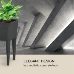 Mammutgrow Hochbeet 76 X 65 X 37 Cm UV- Und Frostschutz Anthrazit -Online Gartenbedarf 10033360 yy 0008 logo Blumfeldt Mammutgrow Hochbeet anthrazit