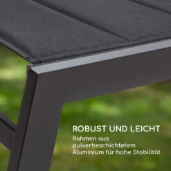 Renazzo Lounge Liegestuhl 70/30 PVC/PE Aluminium 6-Stufen Anthrazit 18 Renazzo Lounge Liegestuhl 70/30 PVC/PE Aluminium 6-Stufen Anthrazit -Online Gartenbedarf 10033363 de 0008 logo