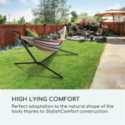 Sri Lanka Swing Hängematte Stahlrahmen 160 Kg Max. Gestreift 12 Sri Lanka Swing Hängematte Stahlrahmen 160 Kg Max. Gestreift -Online Gartenbedarf 10033371 yy 0003 logo Blumfeldt Sri Lanka Swing Haengematte gestreift