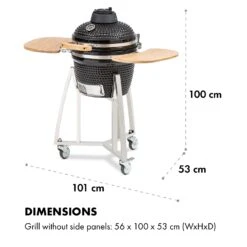Queensize Kamado Grill Thermometer Abnehmbare Seitenteile Schwarz 21 Queensize Kamado Grill Thermometer Abnehmbare Seitenteile Schwarz -Online Gartenbedarf 10033377 de 0010 logo