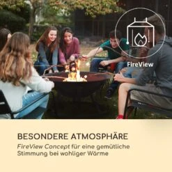 Pentos 2-in-1-Feuerschale Ø73cm Funkenschutz Ø60cm Grill Gusseisen -Online Gartenbedarf 10033380 de 0003 logo